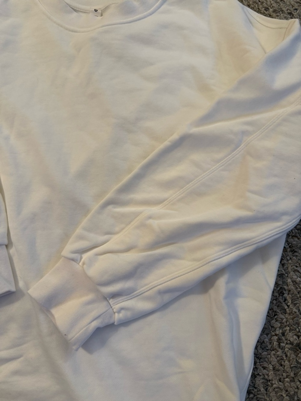 Lululemon Perfectly Oversized Crewneck Sweatshirt — White women’s size 8/M